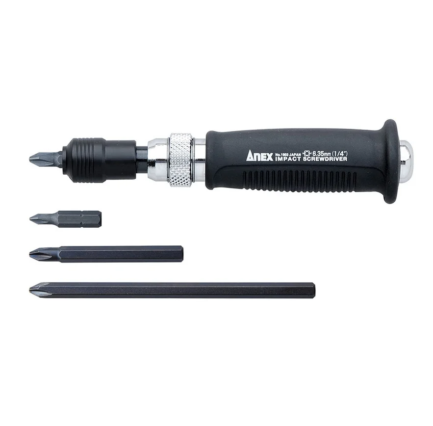 Punta Da Trapano Per Cacciavite A Percussione Mini Anex 1903-S Per Utensili Per Viti Arrugginite E Fisse