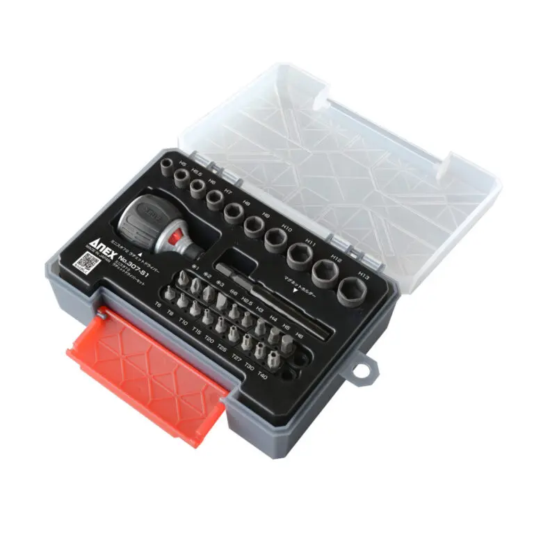 Set Di Cacciaviti Anex 307-S1 Mini Bat 72 Impugnatura A Cricchetto 307-S1 Tools