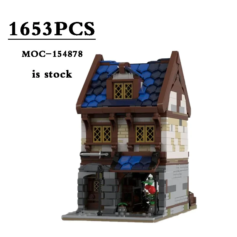 Nuovo Mercato Modulare Moc-154878 E Negozio Di Antiquariato 1653 Pezzi;