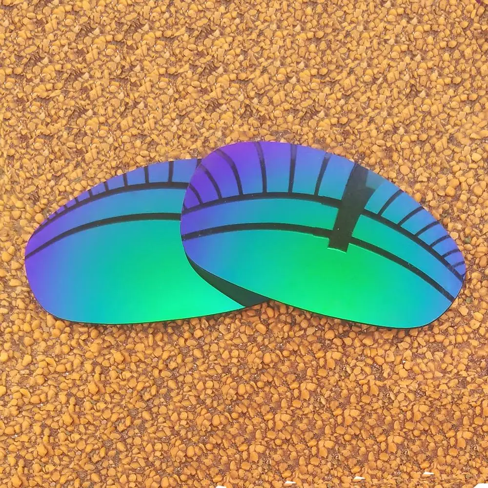 Lenti Di Ricambio Polarizzate A Specchio Verde Per Occhiali Da Sole Juliet Frame 100% Uva E Uvb