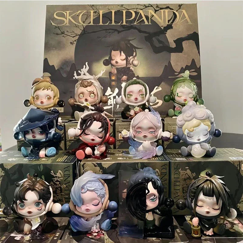 Hot Skullpanda Pre-Trial Momei Series Model Blind Box Toys Sp11 Generation Antique Surprise Box Collection Regalo Di Compleanno Per Le Vacanze