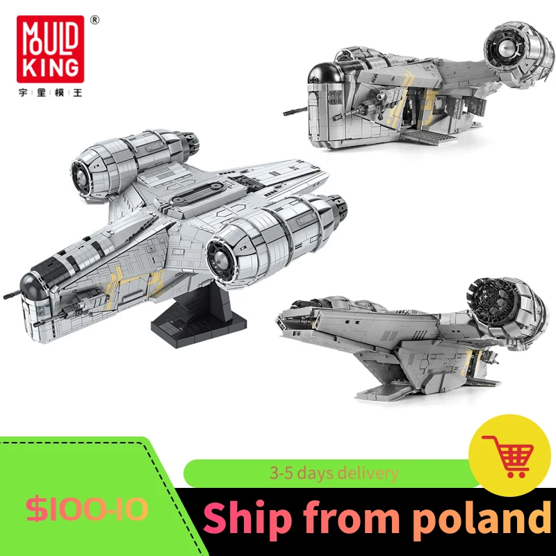 Mold King 21023 Star Plan The Razor Starship Crest Moc Building Blocks Assemblaggio Mattoni Bambini Educativi Giocattoli Fai Da Te Regali Di Compleann