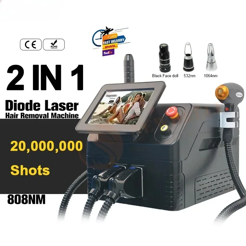 Picosecond Laser Nd Yag Q Macchina Per La Rimozione Del Tatuaggio Laser Commutata 755Nm 1064Nm 532Nm Salone Per La Cura Della Pelle Usa Pico Second Eq