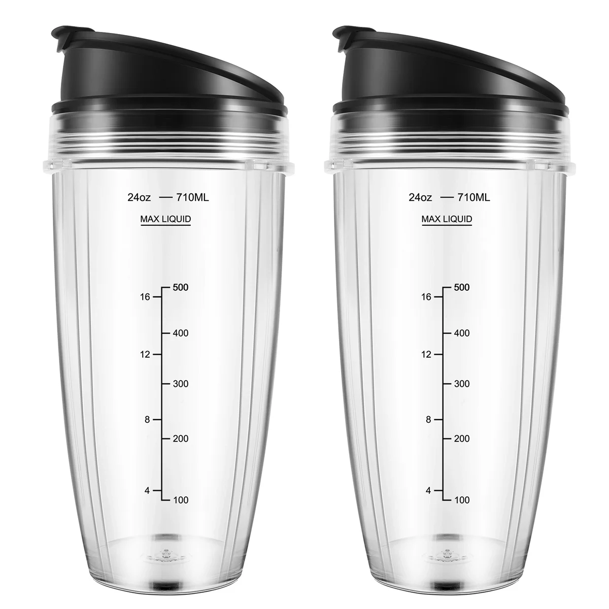 Bicchieri Di Ricambio Da 24 Once Compatibili Per Ninja Nutri Bn401, Bn701, Ss101, Bn400, Bn800, Bn801 Blender