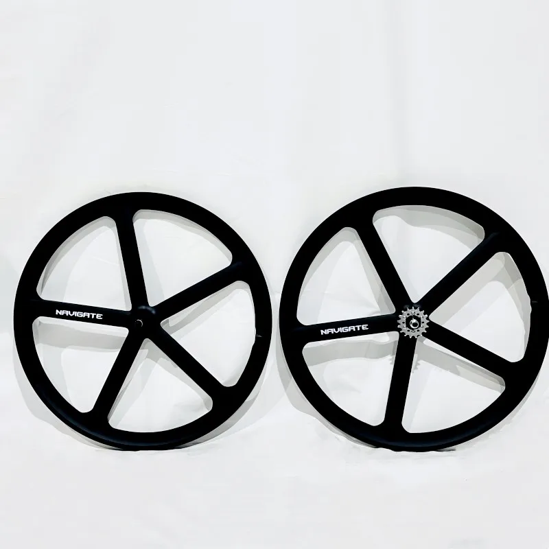 700C Fixed Gear Bike Wheel Rim Lega Di Magnesio Single Speed Track Bike Wheelset V Brake Fixie Racing Cerchi Per Biciclette Spedizione Gratuita