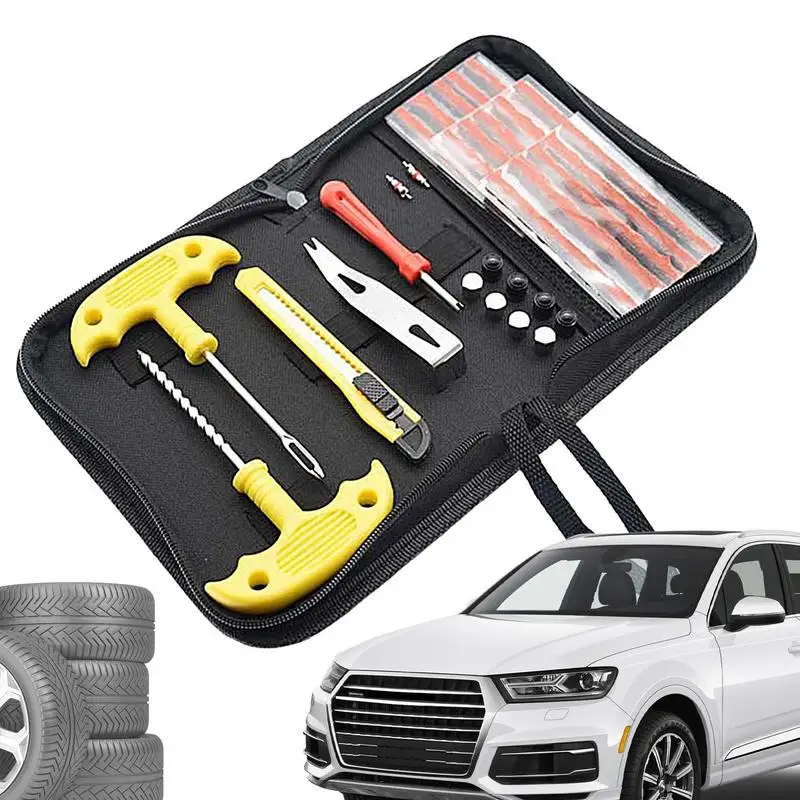 32 Pcs Strumento Di Riparazione Pneumatici Per Auto Auto Bike Tire Tire Forature Kit Di Riparazione Pneumatici Plug Accessori Per Auto Da Garage