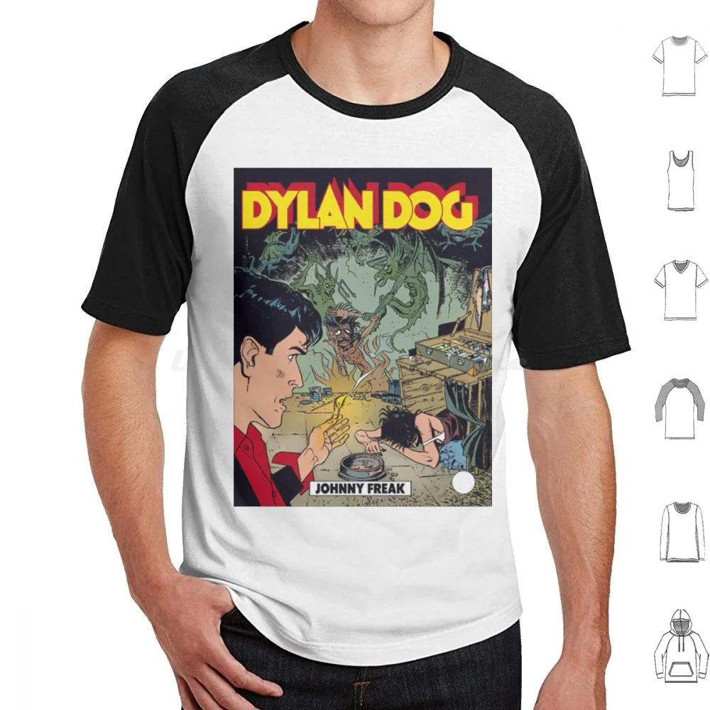 Dylan Dog T Shirt 6Xl Fresco Cotone Tee Dylan Dog Comics Italiano Tiziano Sclavi Cult 90S Horror Nerd Graphic Novel Dylan Dog