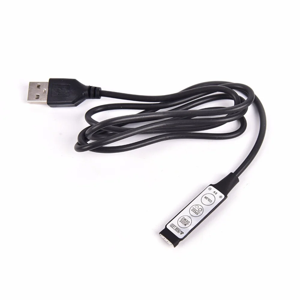 3 Tasti Usb Mini 5V Rgb Led Cable Controller Dimmer Telecomando Per 2835 5050 3528 Rgb Strip Light Smd Lights