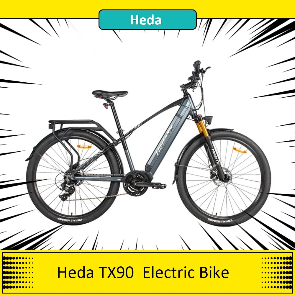 Heda Tx90 Bici Elettrica 250W Motore 48V 16Ah Batteria E-Citybike 45 Km/H Velocità Massima 29X2.1 Pollici Pneumatico 60-80Km Gamma Caratteristiche Di 
