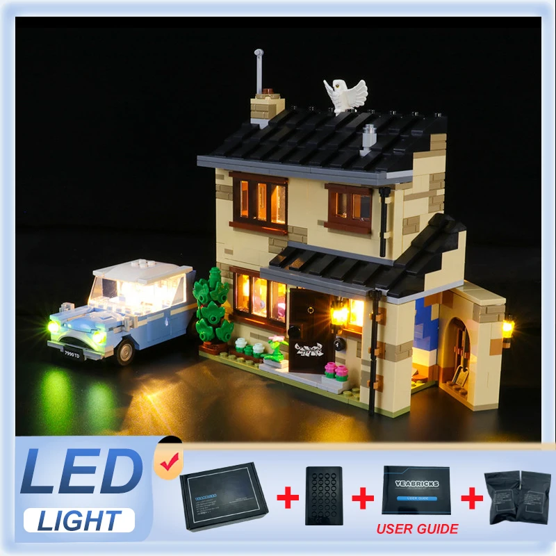 Led Light Compatibile Lego 75968 4 Unità Privata (Solo Luce A Led, Senza Blocchi Di Costruzione)