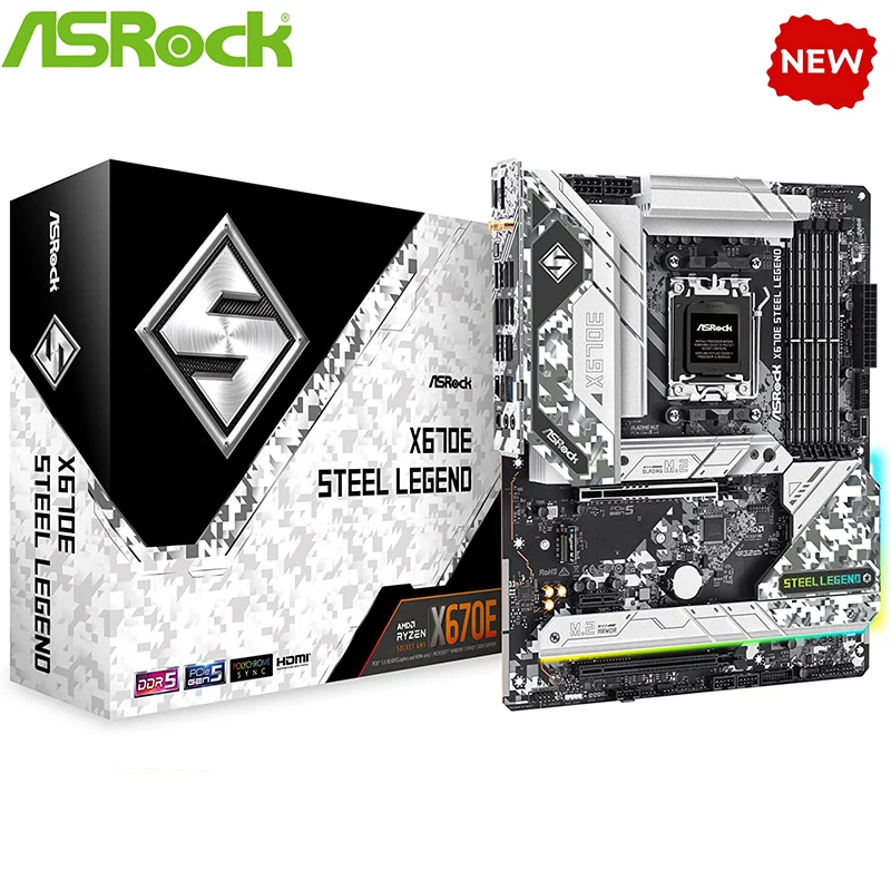 Per Amd X670 Ryzen 7000 Scheda Madre Nuovo Per Asrock X670E Steel Legend Scheda Madre Socket Am5 Ddr5 Desktop Mainboard