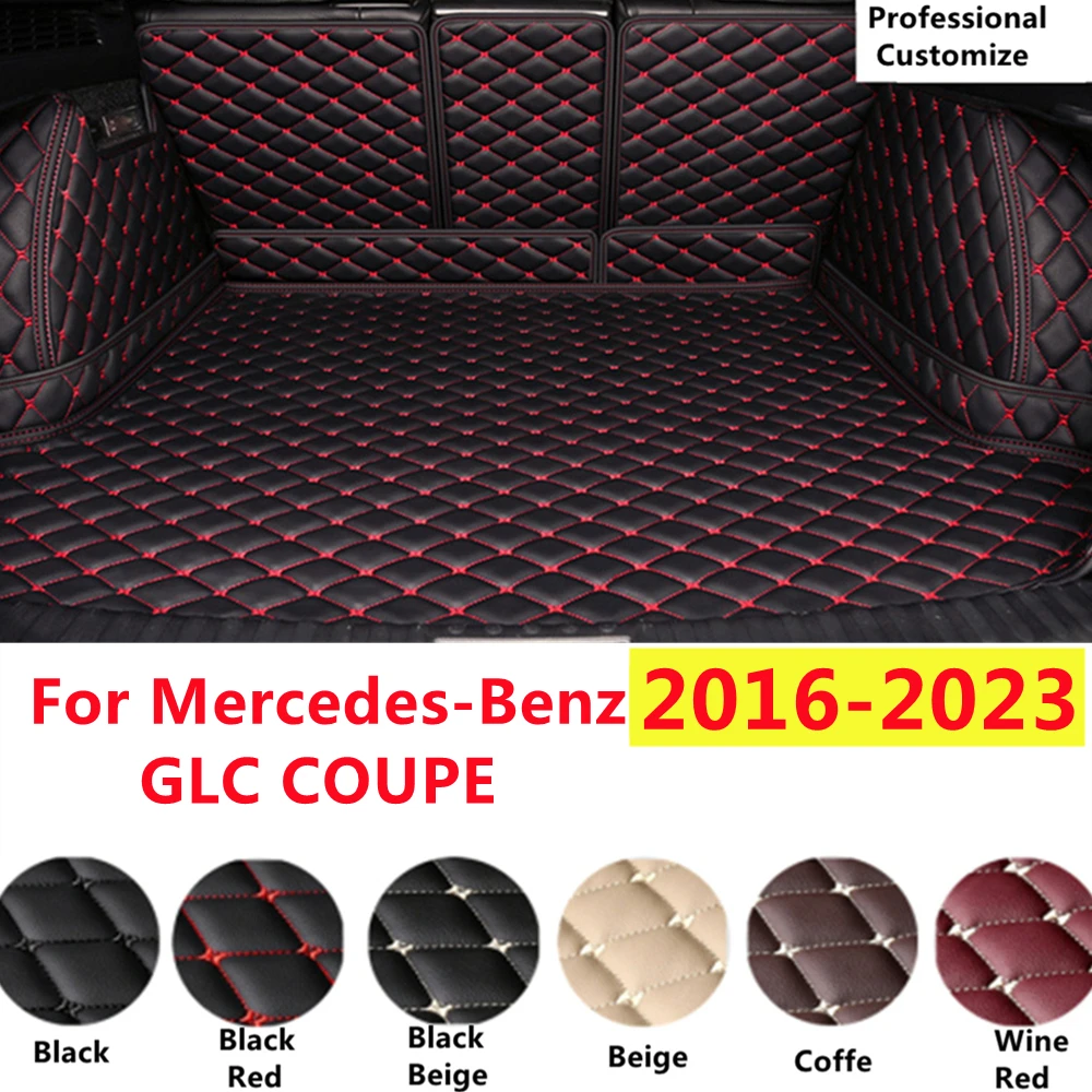 Sj Set Completo Personalizzato Adatto Per Mercedes-Benz Glc Coupe 2023 2022-21-2016 Raccordi Auto Tappetino Per Bagagliaio Bagagliaio Posteriore Foder