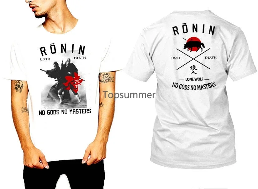 2019 Summer Fashion Hot Ronin T-Shirt Giapponese Shogun Assassins Bushido Anime Katana Samurai New Tee Shirt
