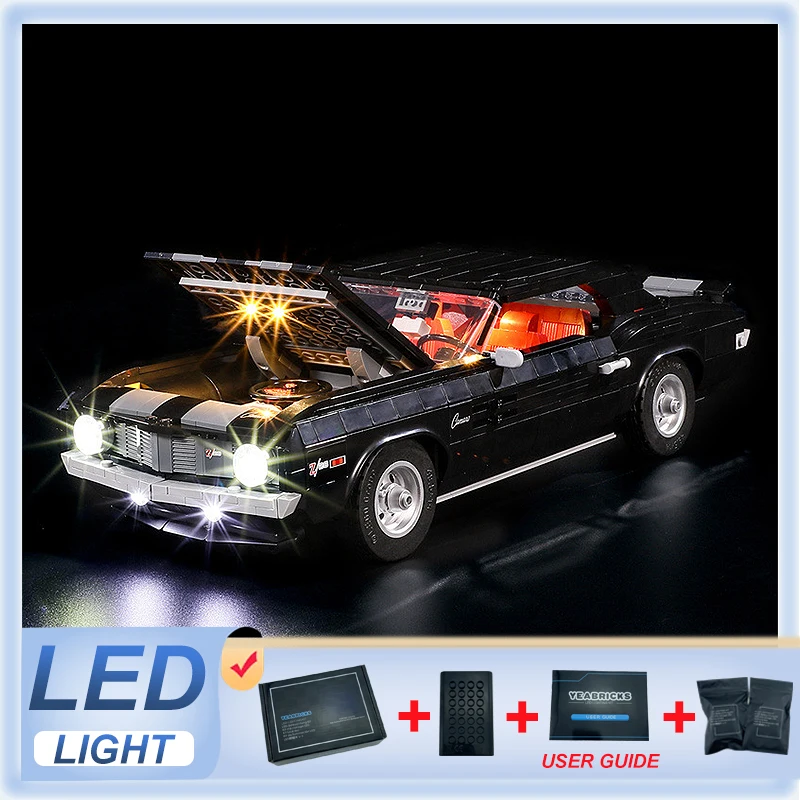 Kit Luce Led Per Lego 10304 Chevrolet Camaro Z/28 1969 (Solo Luce Led, Senza Modello Di Blocchi)