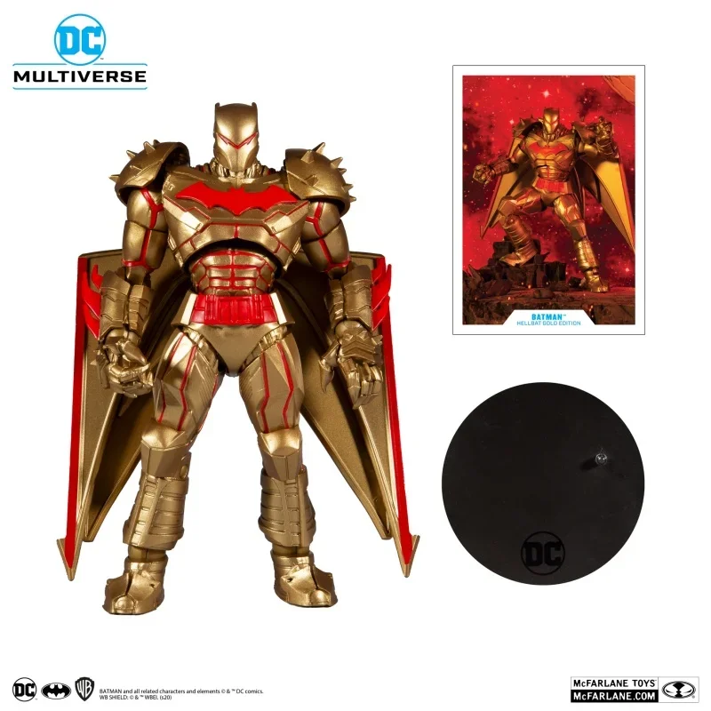 Mcfarlane Toys Blindato Batman (The Dark Knight Returns) Armatura Pesante Batman Gold Limit Dc Multiverse 7 Pollici Action Figure Toy