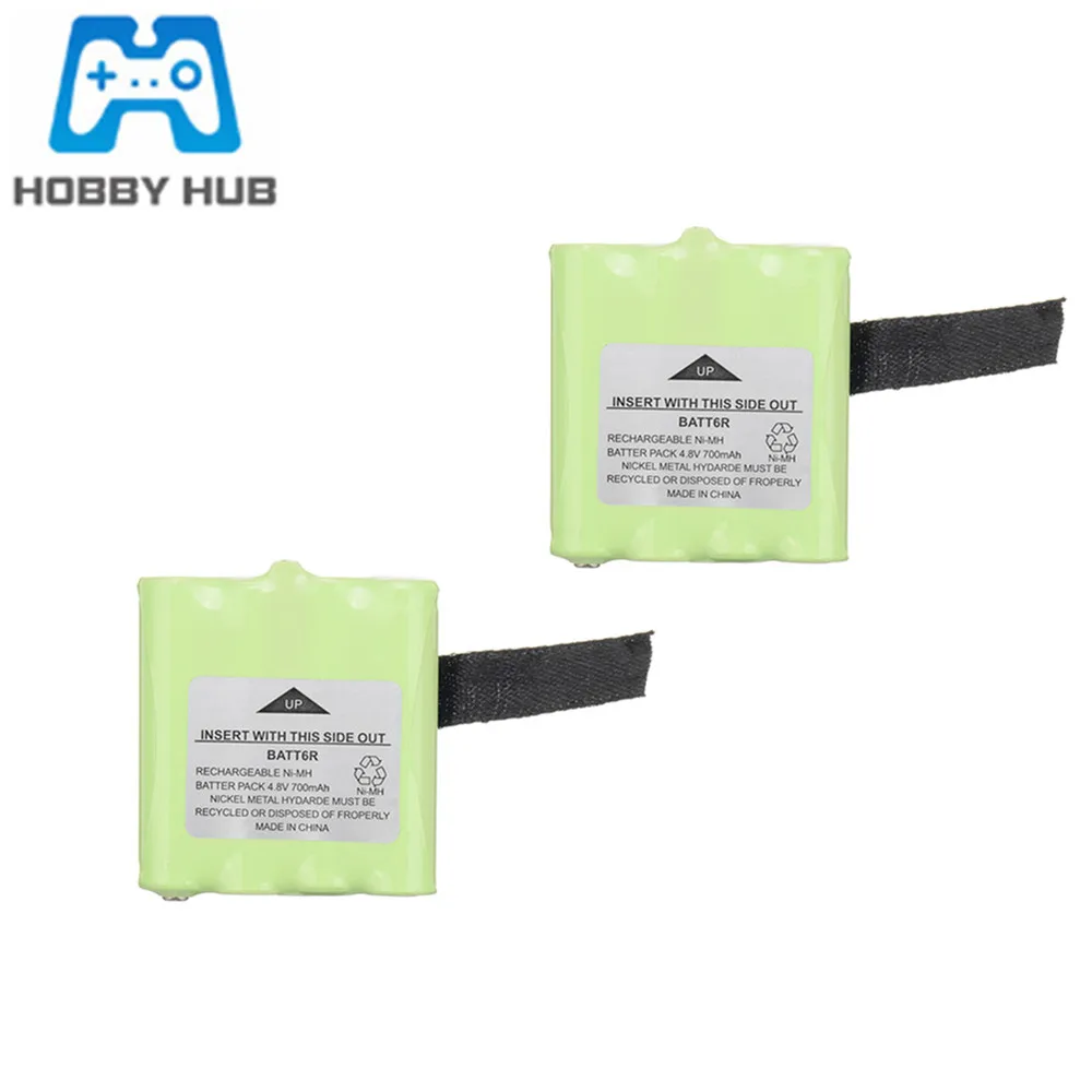 2Pcs 4.8V 700Mah Ni-Mh Ricaricabile 2 Way Radio Batteria Per Midland Batt6R Batt-6R