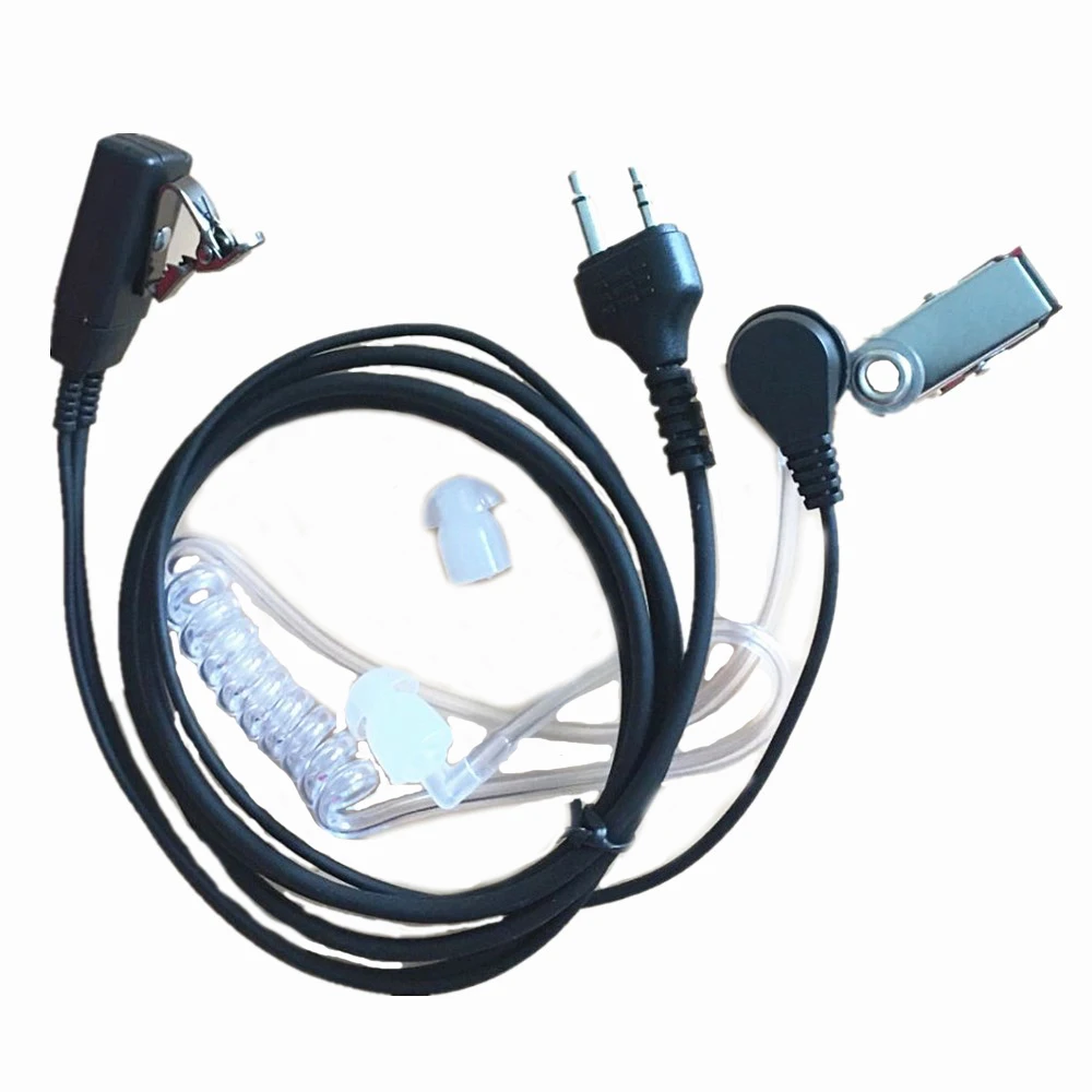 10X Covert Acoustic Air Tube Auricolare Auricolare Mic Per Midland Radio Gxt1000 Gxt1050 Gxt950 Gxt785 Gxt760 Gxt795 Walkie Talkie