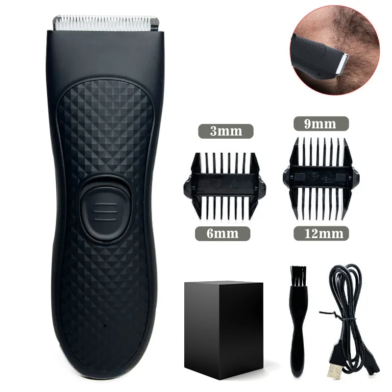 Trimmer Professionale Per Aree Intime-Bikini Con Palline Al Petto Per L'Inguine E Depilazione Pubica, Trimmer Per Aree Sensibili, Toelettatura Da Uomo