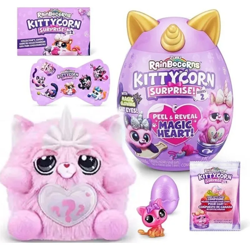 Zuru Meow Meow Battle Surprise Egg Cloud Wave Unicorn Magic Egg Blind Box Doll Peluche Regali Ragazza