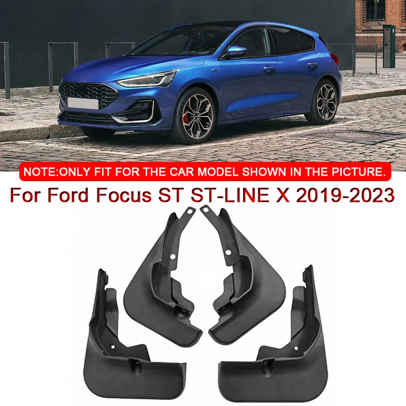 Per Ford Focus St St-Line X 2019-2023 Car Styling Car Mud Flaps Paraspruzzi Paraspruzzi Paraspruzzi Anteriore Parafango Posteriore Accessori
