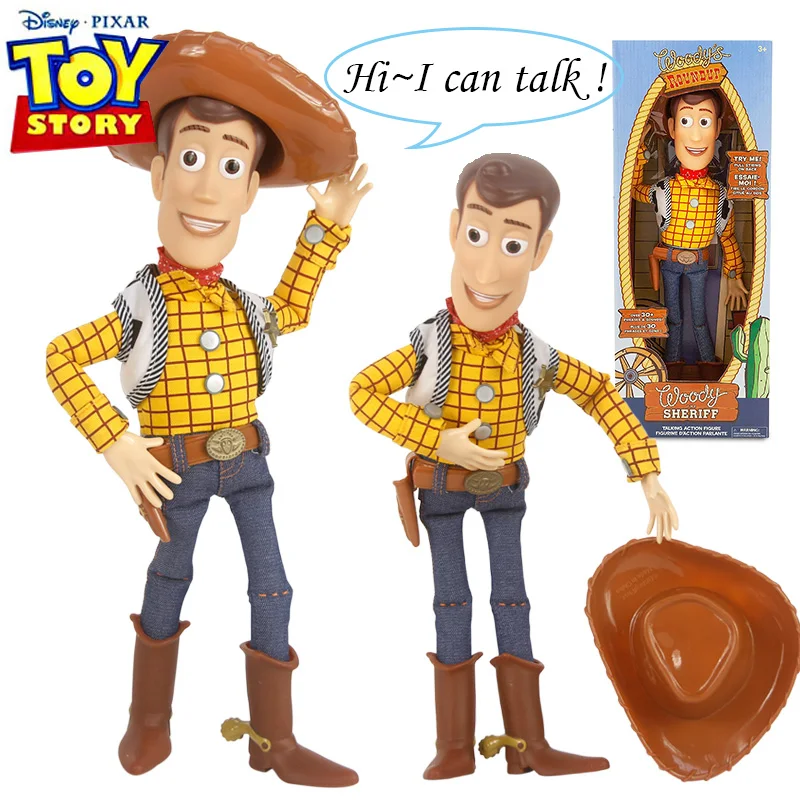 Azione Talking And Singing Woody Disney Toy Story Figure Toys Woody E Jessie Modello Di Lingua Inglese Cartoon Collection Dolls