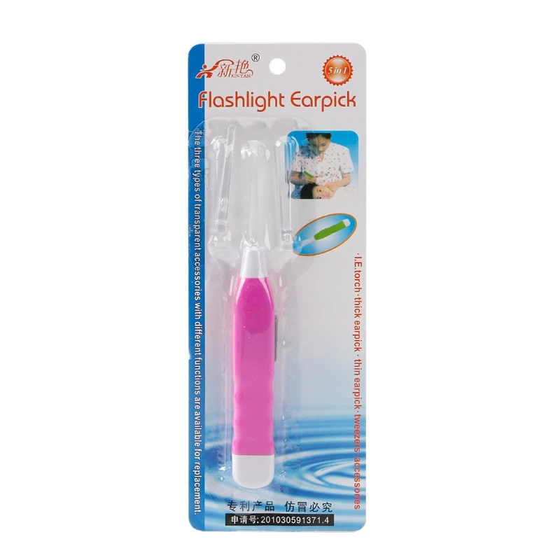Torcia Pulita Earpick Ear Cleaner Led Light Antiscivolo Wax Remover Clean Ear