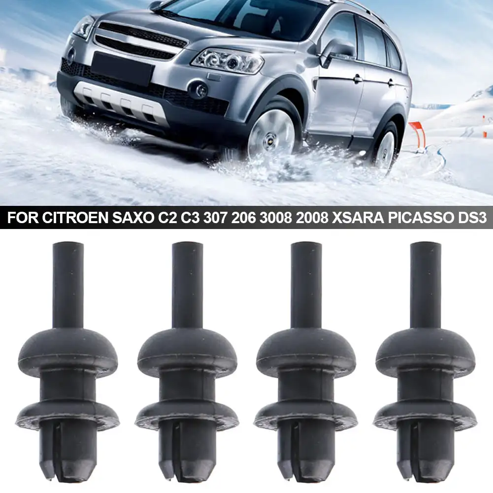 4Pcs Car Rear Boot Trunk Parcel Shelf Cord Strap Clips Gancio Di Montaggio Per Citroen Saxo C2 C3 307 206 3008 2008 Xsara Picasso Ds3