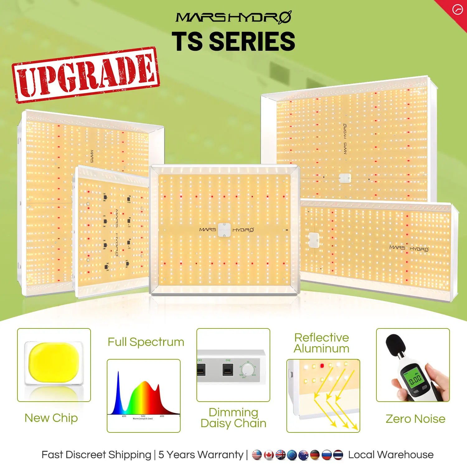 2023 Mars Hydro Ts 600 1000 2000 3000 Led Grow Light Pannello Led A Spettro Completo Per Tenda Da Interno