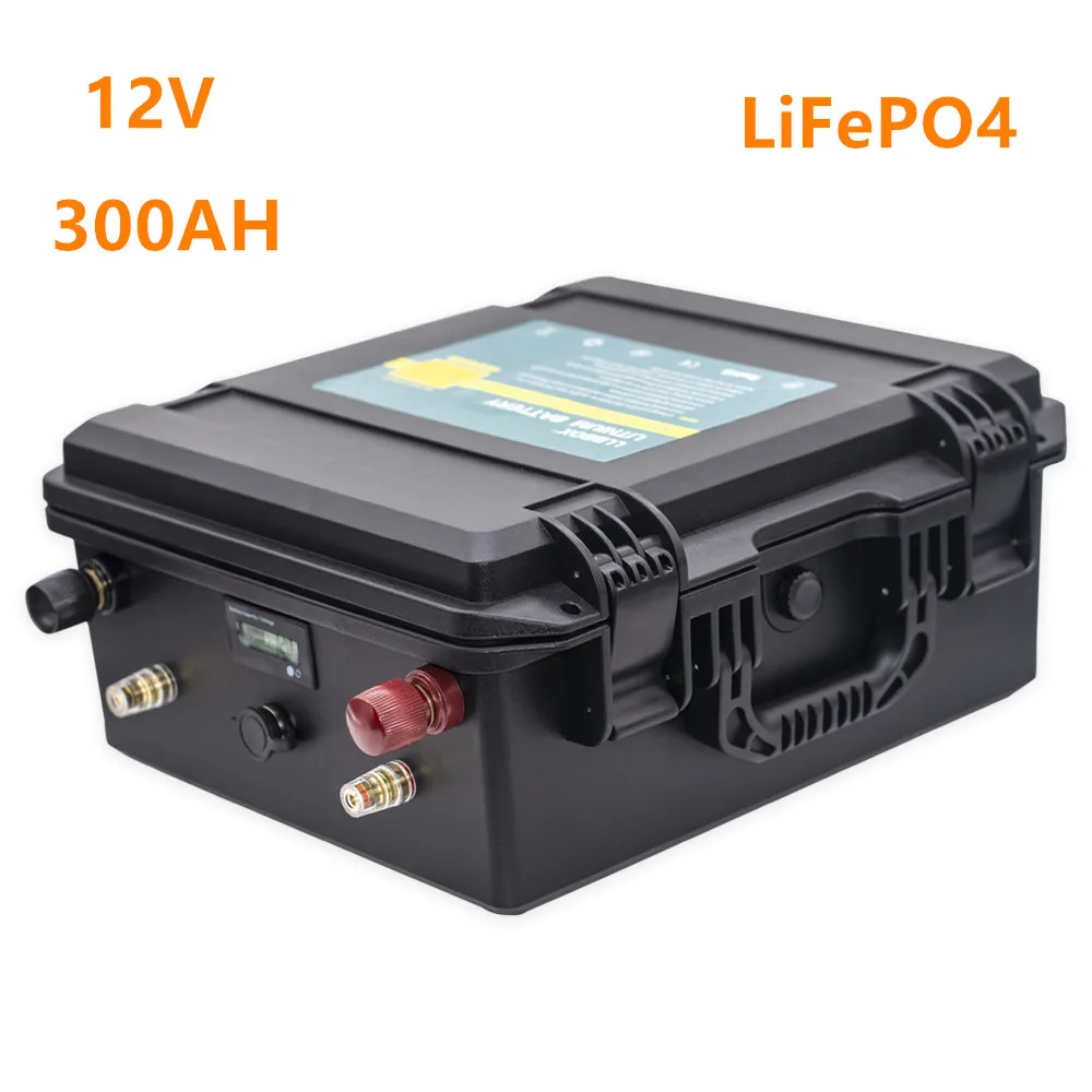 Batteria 12V 300Ah Lifepo4 Batteria 12V Lifepo4 300Ah Batteria 300Ah 12.8V Batteria Al Litio Camper Per Inverter, Camper, Energia Solare