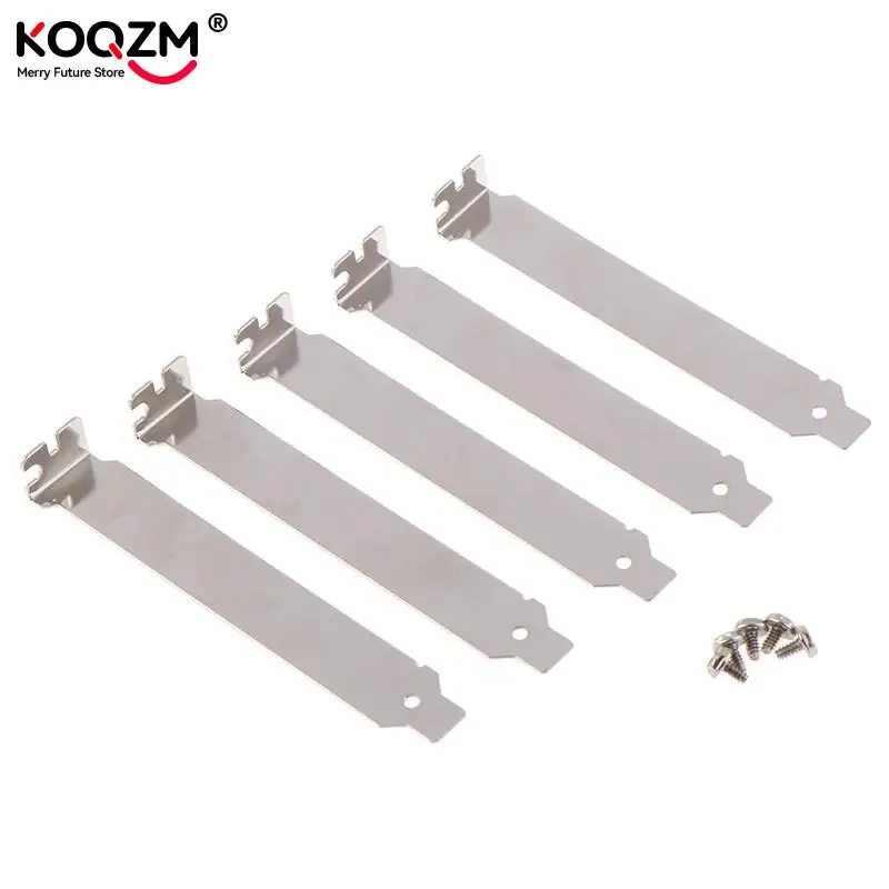 5 Pz/Lotto Cassa Del Computer Slot Posteriore Staffa Pci Riempimento Vuoto Piastra Di Copertura Con Vite Pci Slot Coperchio Filtro Antipolvere