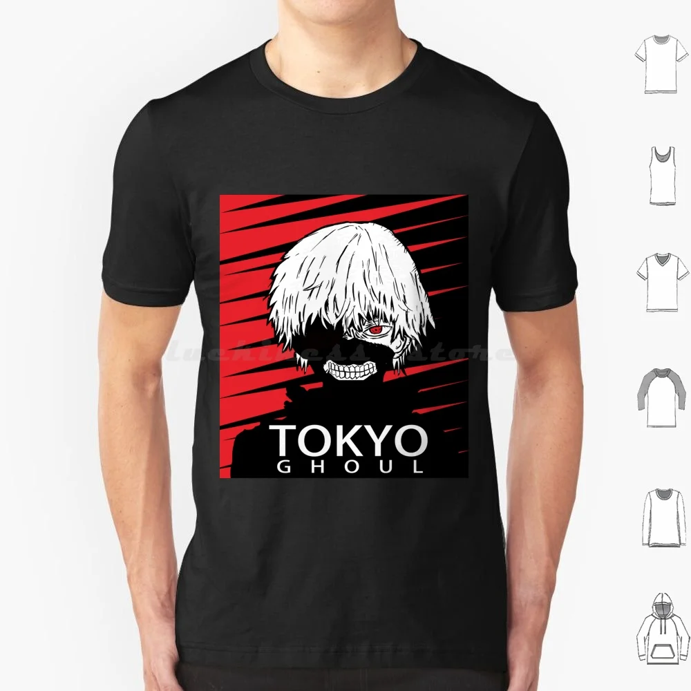 Tokyo Ghoul-Kaneki Ken T Shirt Big Size 100% Cotone Anime Ghoul Tokyo Ghoul Kaneki Ken Tokyo Kaneki Ken Manga Ken Kaneki Tokyo