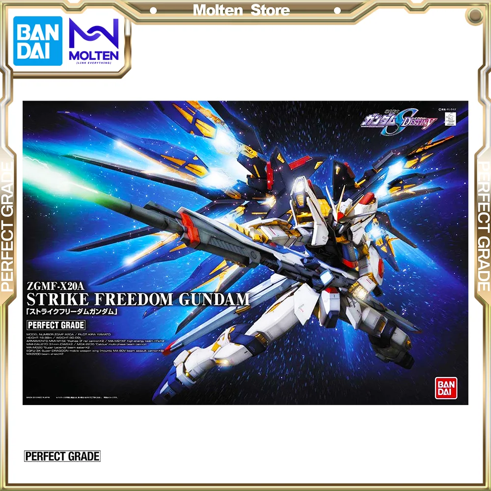 Bandai Original Pg 1/60 Strike Freedom Gundam Mobile Suit Gundam Seed Destiny Gunpla Model Kit Assembly/Assembly