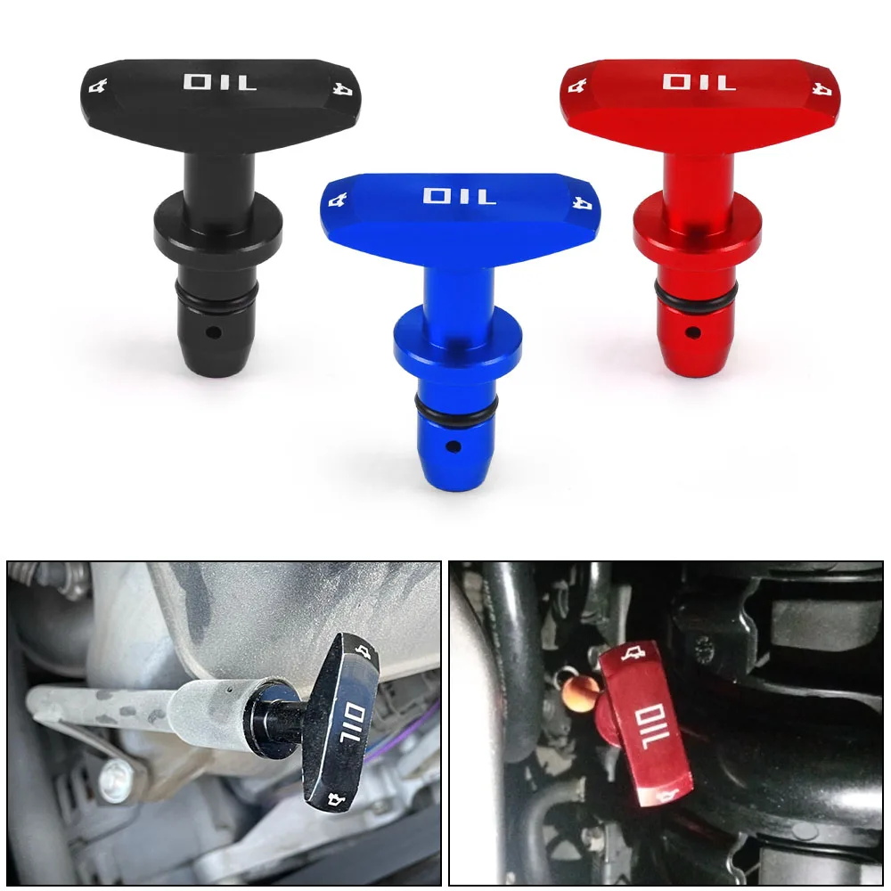 Auto Oil Dipstick Pull Handle Olio Motore Pullhandle Alluminio Billet Auto Per Ford Focus 2 3 Fiesta Mondeo Kuga Citroen C4 C5 C3