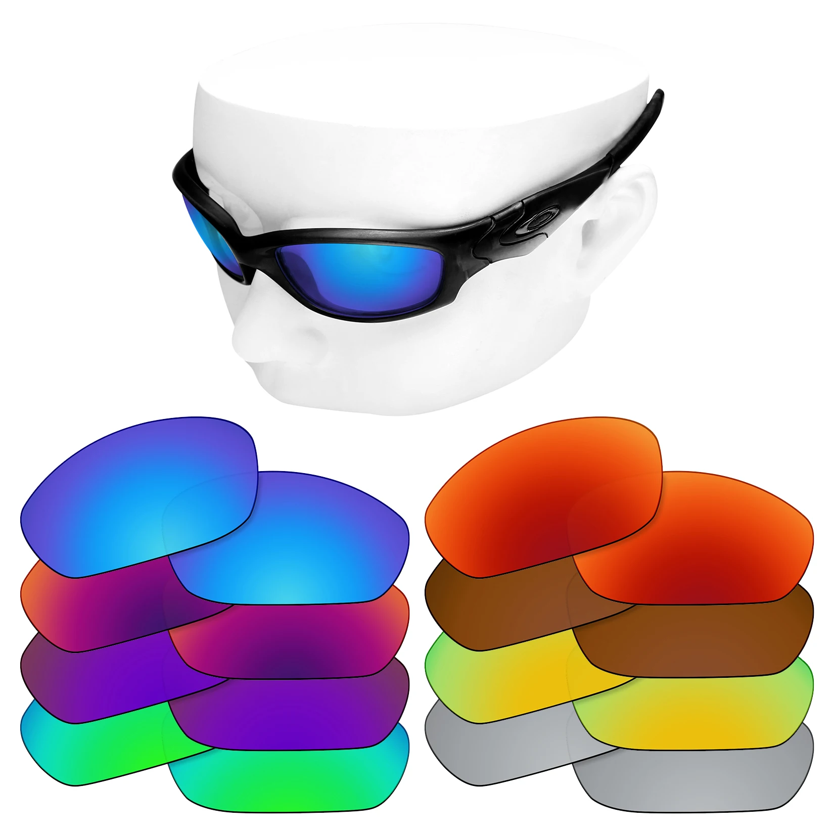 Lenti Di Ricambio Polarizzate Oowlit Per Occhiali Da Sole Oakley Splice (Solo Lenti)