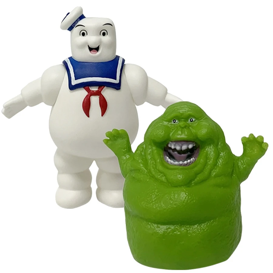 13Cm Ghostbusters Anime Figure Marshmallow Ghost Action Figure Slime Green Ghost Figurine Collection Model Toy Regali Di Halloween