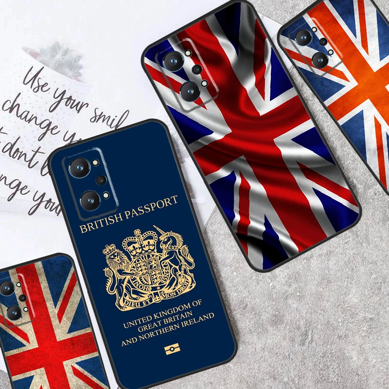Union Jack British England Uk Flag Per Realme Gt Neo5 Gt3 Gt5 9 10 11 12 Pro Plus C25S C21Y C30 C33 C35 C51 C53 C55 C31 Case