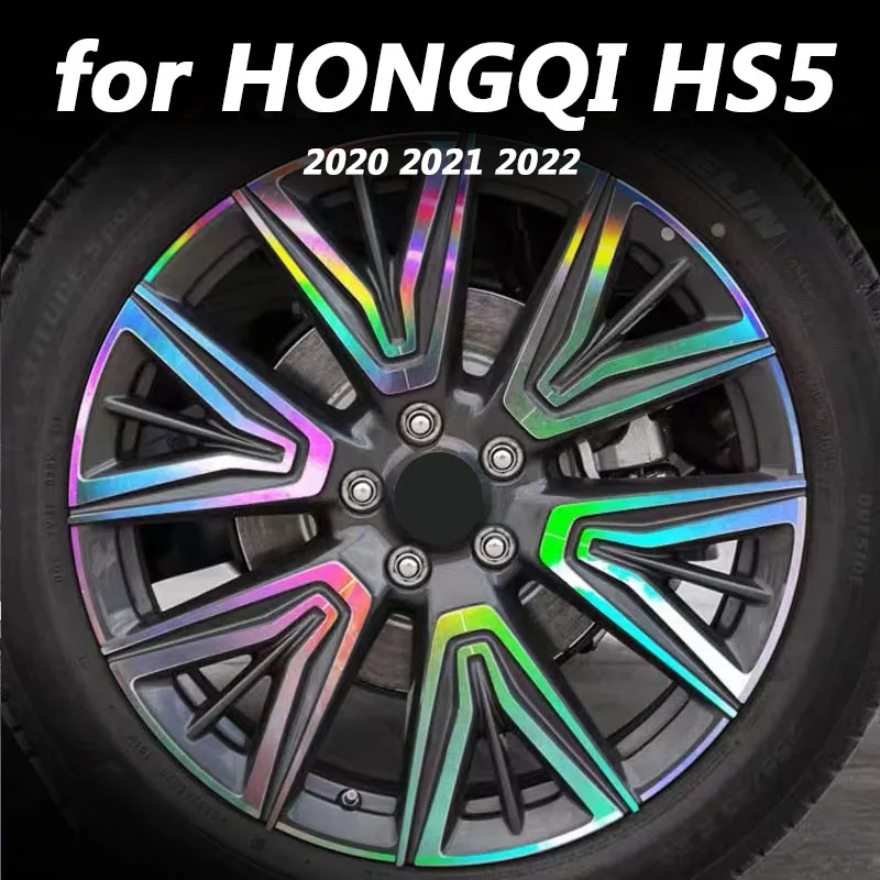 For Hongqi Hs5 2020 2021 2022 Car Exterior Decoration Accessories Wheel Diy Patch Scratches Cover Sequins