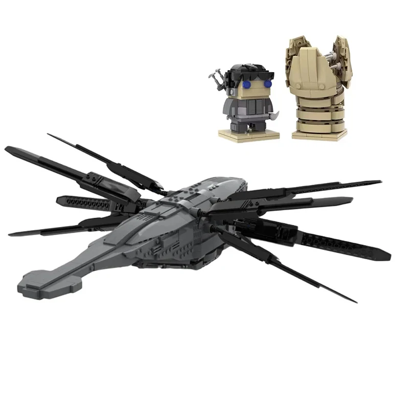 Moc 90108 Dune Atreides Ornithopter Buidling Blocks Kit Fai Da Te Brick Model Kids Edu Puzzle Toy Per Bambini Compleanno Miglior Regalo