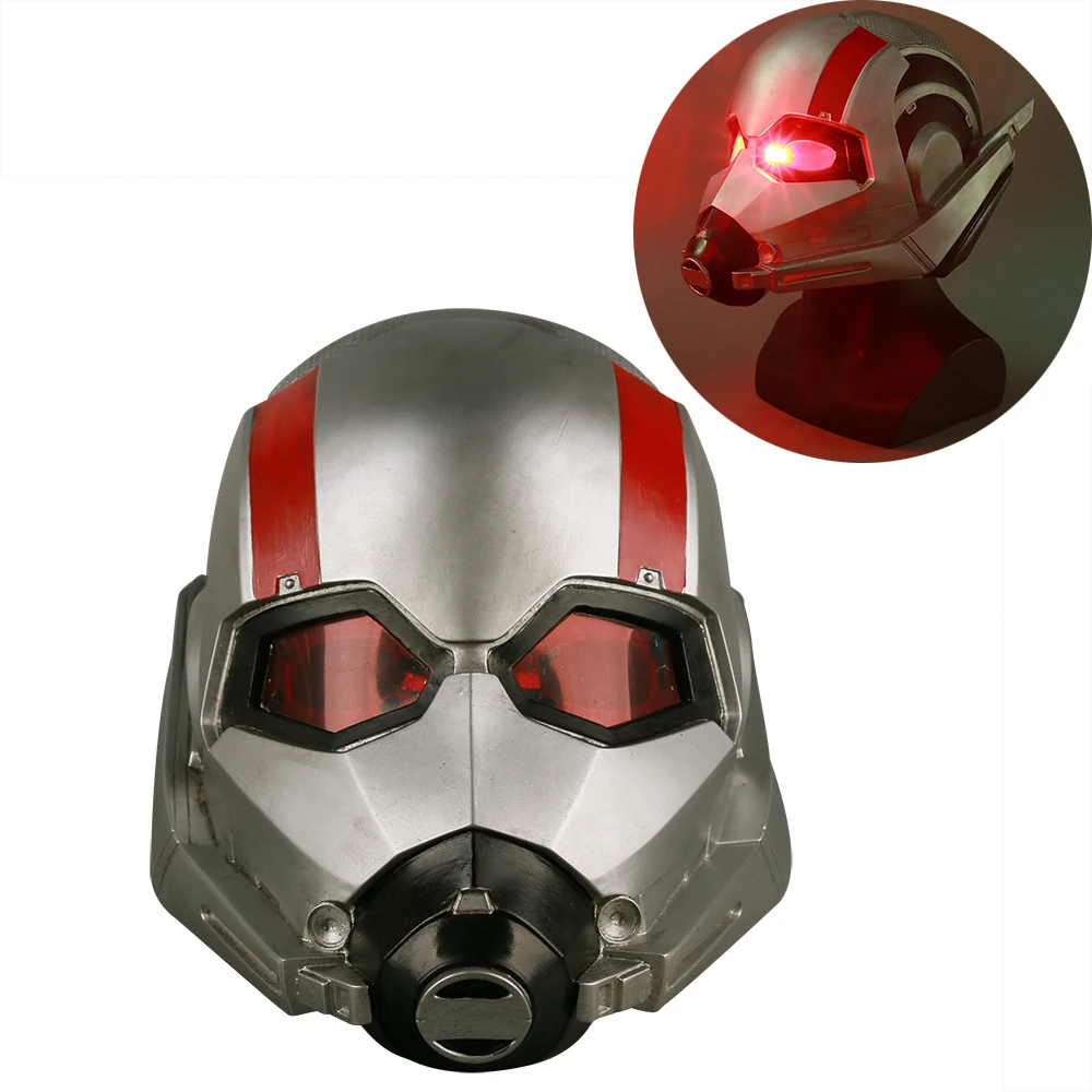 Film Ant-Man And The Wasp Led Helmet Ant-Man Mask Cosplay Scott Led Helmet Mask Props Halloween Party Prop