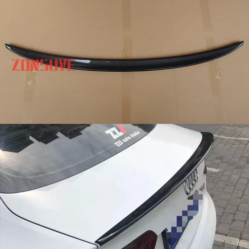For Audi A5 Sedan 4-Door 2009-2015 Year Spoiler S5 Abs Plastic Rear Trunk Wing Car Body Kit Accessories