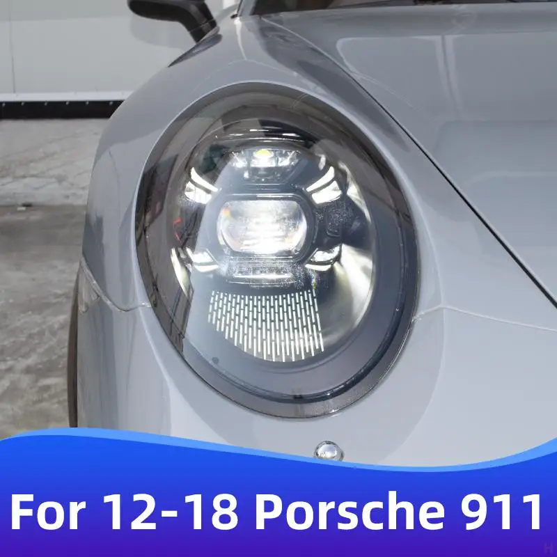Faro Anteriore Per Porsche 911 2011-2017 991 Car Muslimayled Drl Hella Xenon Lens Hella Hid H7 Accessori Per Auto