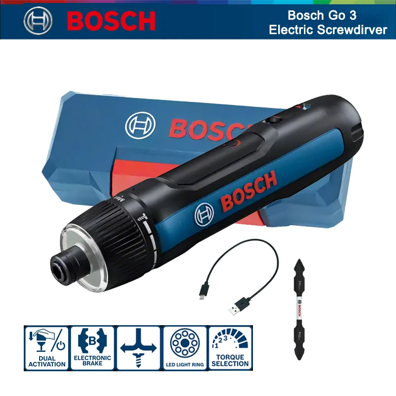 Bosch Go 3 Cacciavite Elettrico Cacciavite A Batteria Professionale 7 + 1 Coppia Di Ingranaggi Trapano A Batteria Ricaricabile Go 2 Upgrade