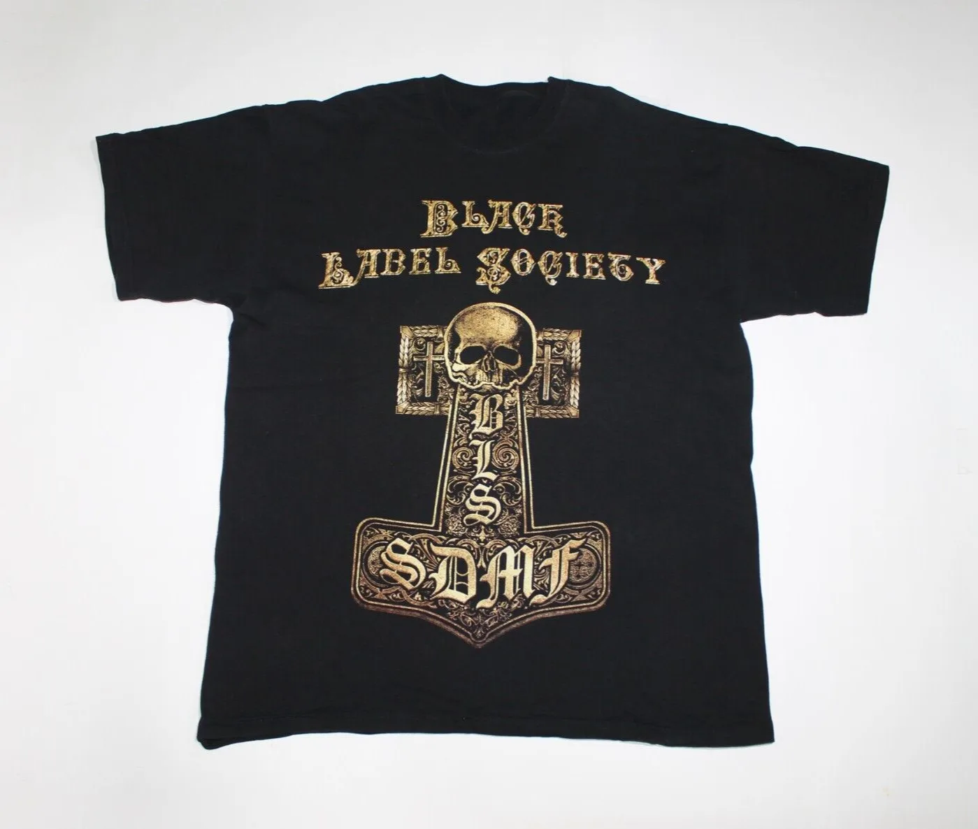 Y2K Black Label Society T Shirt Bls Sdmf Heavy Metal Band Uomo Medio Lungo O Maniche Corte