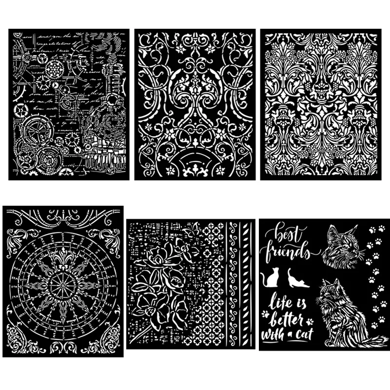 Gears Fantasy World Metal Decor Damasque Orchidee Rotonde Gatti Modello Di Orchidea Best Friends Metal Cutting Die Stamp Scrapbook Fai Da Te