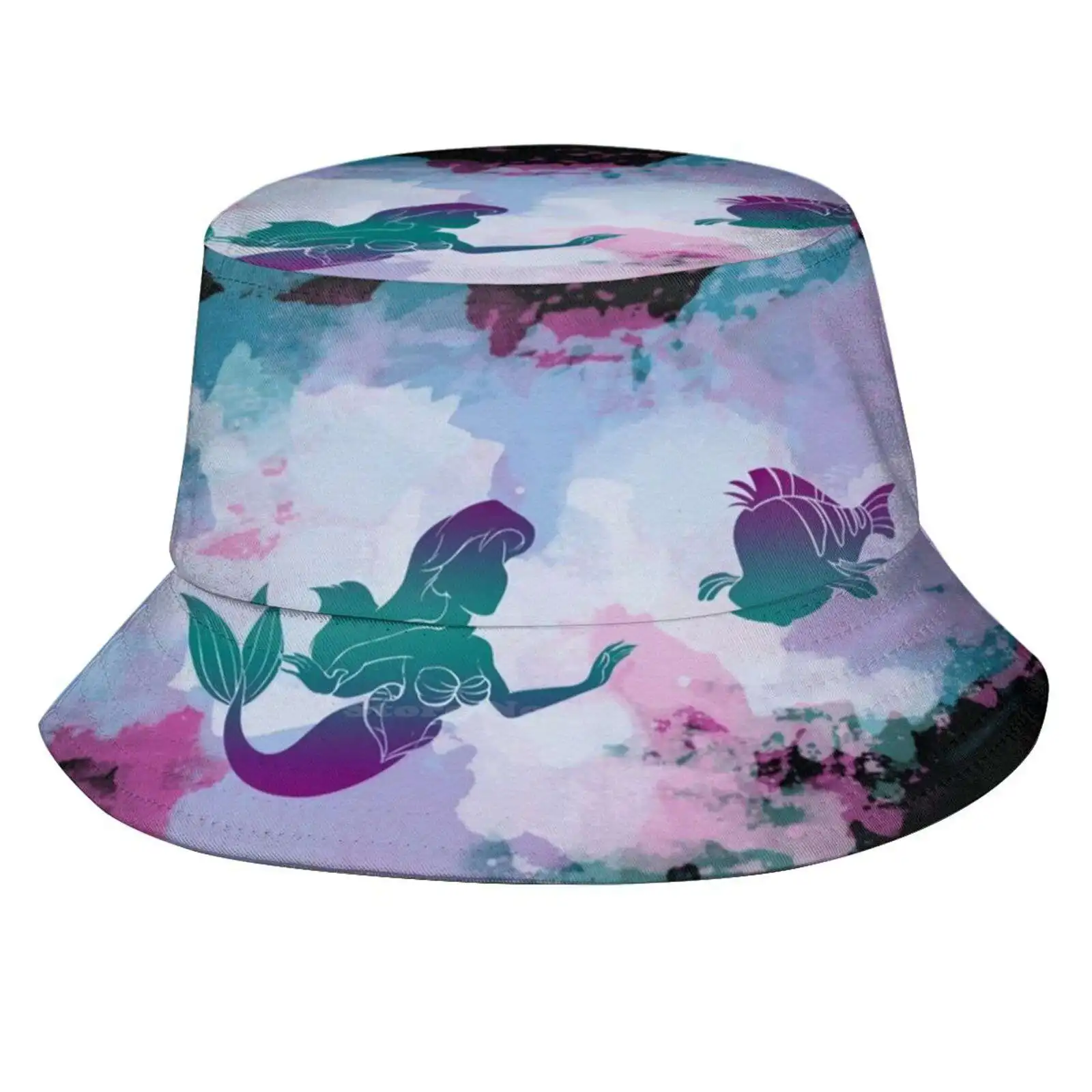 Best Friends Unisex Moda Donna Uomo Cappelli A Secchiello Traspiranti La Sirenetta Ariel Flounder Principesse Sirene Fantasy