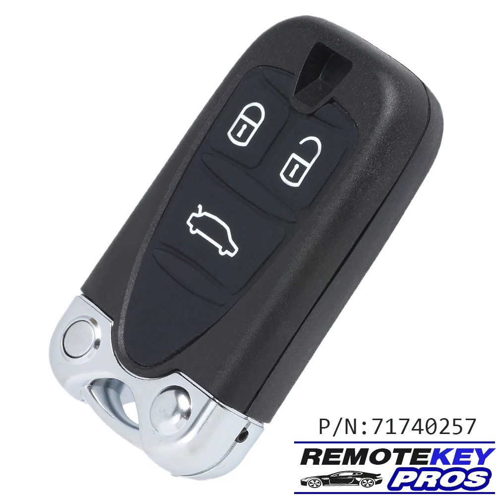Diykey P/N: 71740257 433Mhz Pcf7941 Id46 Chip Per 2005-2011 Alfa Romeo 159 Brera Spider Smart Remote Key 3 Pulsanti Europe Fob