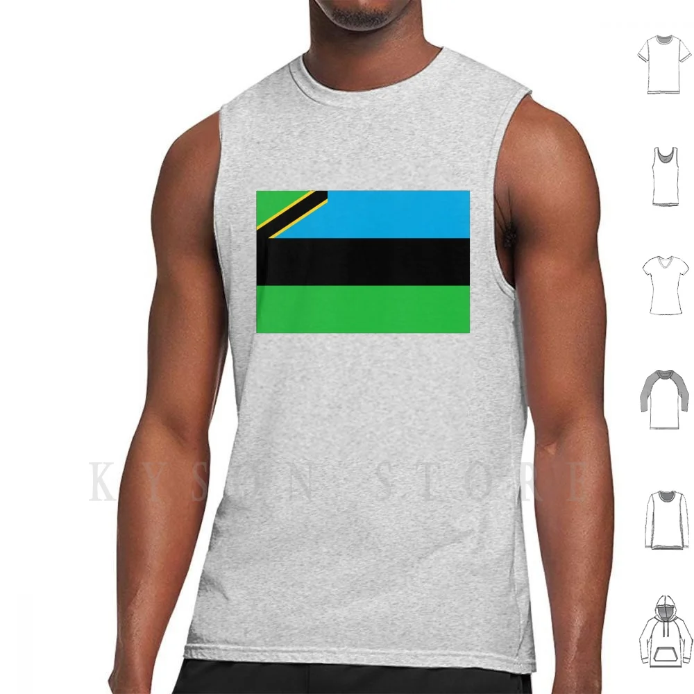 Bandiera Di Zanzibar Canotte Gilet Senza Maniche Bandiera Di Zanzibar Bandiera Di Zanzibar Zanzibar Stemma Di Zanzibar Freddy Eastern
