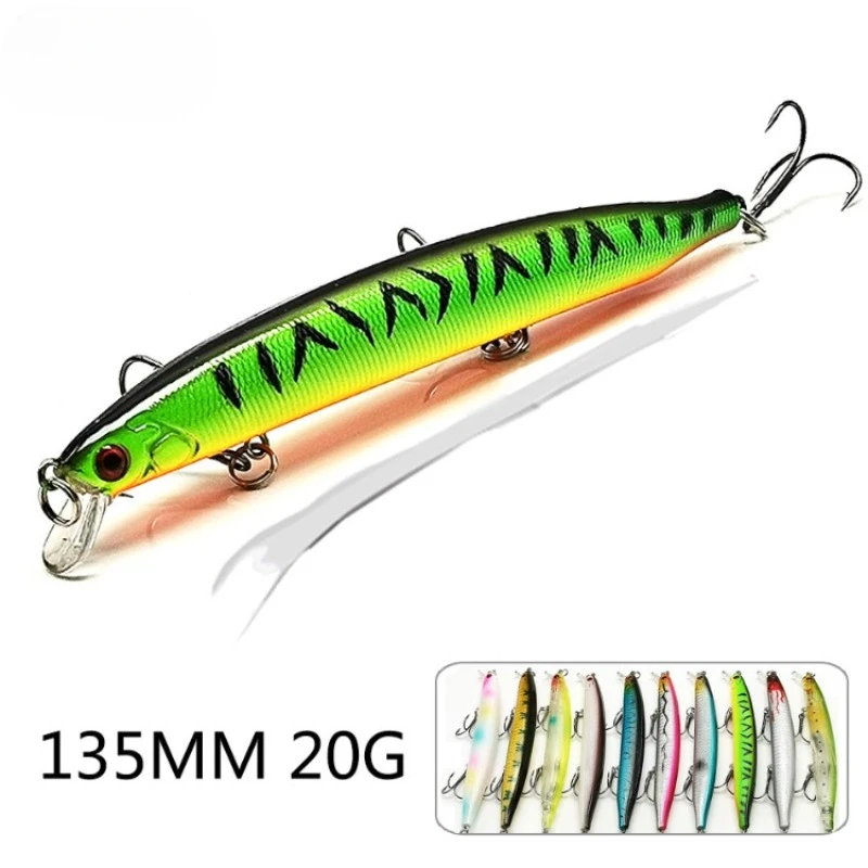 1 Pz Minnow Crankbaits Wobblers Per Traina/Pesce/Luccio/Fishing Lure Tackle Winter Swimbait Big/Esche Artificiali Carp Jerkbait