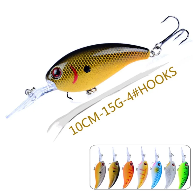 Lure Di Pesca Artificiale Con Occhi 3D, Wobbler Per Luccio O Traina, Hard Escit, Jig Tackle, Bancali Bassi, Crankbait, 1Pc