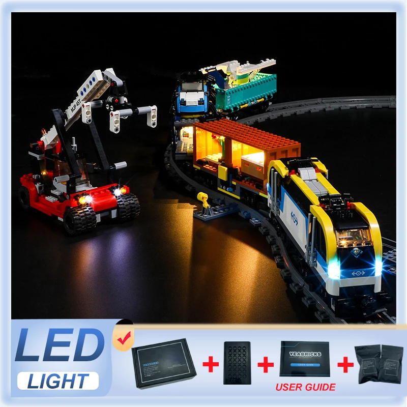 Kit Luci A Led Per Treno Merci Lego 60336 (Solo Luce A Led, Senza Modello Di Blocchi)